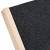 Rampa pro psy šedá 70 x 35 cm masivní jedlové dřevo 172418