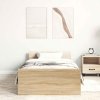 Rám postele bez matrace dub sonoma 90 x 200 cm kompozitní dřevo 835927