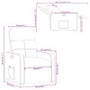 Polohovací křeslo hnědé textil 374201