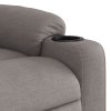 Elektrické polohovací křeslo taupe textil 3206634
