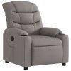 Elektrické polohovací křeslo taupe textil 3206634