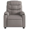 Elektrické polohovací křeslo taupe textil 3206634