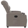 Elektrické polohovací křeslo taupe textil 3206634