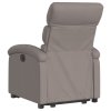 Zvedací polohovací křeslo taupe textil 3203986