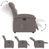 Zvedací polohovací křeslo taupe textil 3203986