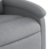 Elektrické polohovací křeslo světle šedé textil 3204140