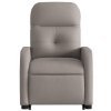 Zvedací polohovací křeslo taupe textil 3206802