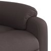 Elektrické polohovací křeslo tmavě hnědé textil 3204805