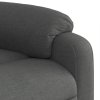 Elektrické masážní polohovací křeslo tmavě šedé textil 3204813