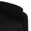 Elektrické masážní polohovací křeslo černé textil 3205192