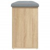 Lavice s botníkem dub sonoma 102 x 32 x 50 cm kompozitní dřevo 835112