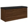 Úložná lavice hnědý dub 102 x 42 x 45 cm kompozitní dřevo 835060