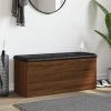 Úložná lavice hnědý dub 102 x 42 x 45 cm kompozitní dřevo 835060