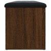 Úložná lavice hnědý dub 102 x 42 x 45 cm kompozitní dřevo 835060