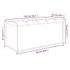 Úložná lavice hnědý dub 102 x 42 x 45 cm kompozitní dřevo 835060