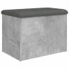 Úložná lavice betonově šedá 62 x 42 x 45 cm kompozitní dřevo 835043
