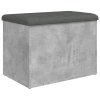 Úložná lavice betonově šedá 62 x 42 x 45 cm kompozitní dřevo 835043