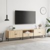 TV skříňka se zásuvkou dub sonoma 200x25x44 cm kompozitní dřevo 838989