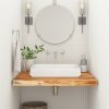 Koupelnová deska 70x60x2,5 cm obdélník masivní akáciové dřevo 370259