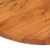 Stolní deska 110 x 40 x 2,5 cm oválná masivní akáciové dřevo 370085
