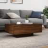 Konferenční stolek s LED osvětlením hnědý dub 85 x 55 x 31 cm 836615