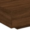 Konferenční stolek s LED osvětlením hnědý dub 85 x 55 x 31 cm 836615