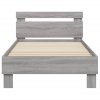 Rám postele s čelem a LED osvětlením šedý sonoma 90 x 200 cm 838720