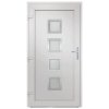 Vchodové dveře bílé 98 x 190 cm PVC 3187838