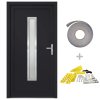 Vchodové dveře antracitové 88 x 200 cm PVC 3187903