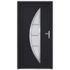 Vchodové dveře antracitové 108 x 208 cm PVC 3187884