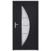 Vchodové dveře antracitové 88 x 200 cm PVC 3187873