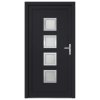 Vchodové dveře antracitové 108 x 200 cm PVC 3187859