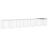 Klec pro kuřata se střechou antracitová 603 x 98 x 90 cm ocel 3189041