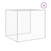 Klec pro kuřata se střechou antracitová 603 x 98 x 90 cm ocel 3189041