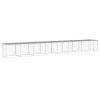 Klec pro kuřata se střechou světle šedá 803 x 98 x 90 cm ocel 3189057