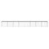 Klec pro kuřata se střechou světle šedá 803 x 98 x 90 cm ocel 3189057