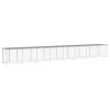 Klec pro kuřata se střechou světle šedá 803 x 98 x 90 cm ocel 3189057