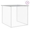 Klec pro kuřata se střechou světle šedá 803 x 98 x 90 cm ocel 3189057