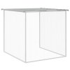 Klec pro kuřata se střechou světle šedá 803 x 98 x 90 cm ocel 3189057