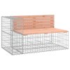 Zahradní lavice gabionový design 347x71x65,5 cm masiv douglasky 3196255