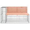 Zahradní lavice gabionový design 347x71x65,5 cm masiv douglasky 3196255