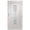 Vchodové dveře bílé 108 x 208 cm PVC 3187896