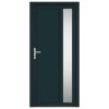 Vchodové dveře antracitové 98 x 208 cm PVC 3157101