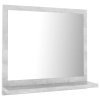 Koupelnové zrcadlo betonově šedé 40x10,5x37 cm kompozitní dřevo 804557