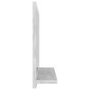 Koupelnové zrcadlo betonově šedé 40x10,5x37 cm kompozitní dřevo 804557