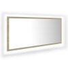 LED koupelnové zrcadlo dub sonoma 100 x 8,5 x 37 cm akrylové 804943
