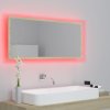 LED koupelnové zrcadlo dub sonoma 100 x 8,5 x 37 cm akrylové 804943