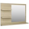 Koupelnové zrcadlo dub sonoma 60x10,5x45 cm kompozitní dřevo 805009
