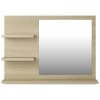 Koupelnové zrcadlo dub sonoma 60x10,5x45 cm kompozitní dřevo 805009