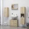 Koupelnové zrcadlo dub sonoma 60x10,5x45 cm kompozitní dřevo 805009